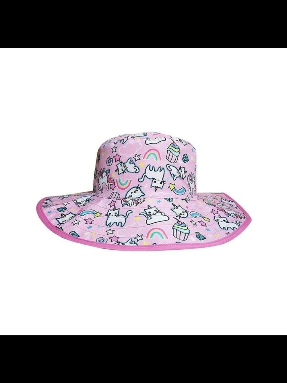 Kids Pink Unicorn Sun Hat